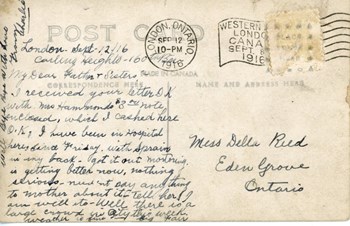 Sept. 12, 1916 postcard, back